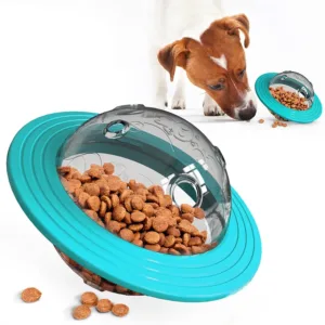 2-in-1 Interactive Slow-Feed Flying Disc Toy – IQ-Boosting Dog Toy for All Sizes