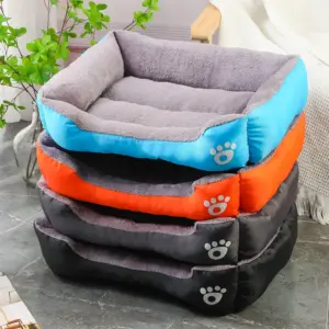 Waterproof Cozy Square Pet House Bed — Soft Warm Winter Mat for Dogs & Cats (XS–L)