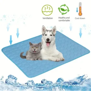 Extra‑Large Cooling Pet Mat — Summer Ice Pad Bed for Dogs & Cats
