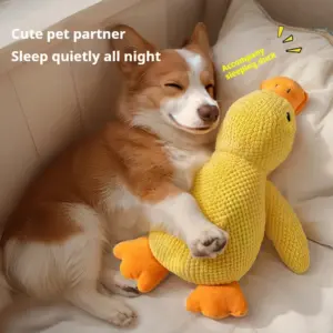 Plush Squeaky Duck Dog Toy — Durable Chew Toy for Teeth Relief