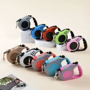 Retractable Nylon Dog Leash — 10ft/16ft Auto-Lock Strong Lead for Small & Medium Dogs & Cats