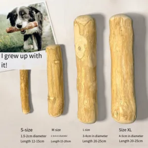 FZCSPEED Wooden Dog Chew Stick – Natural Tooth Pressure Relief Toy