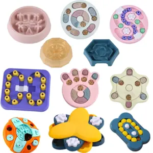 Interactive Slow-Feeder Puzzle Bowl — Non-Slip Food Dispenser for Dogs & Cats