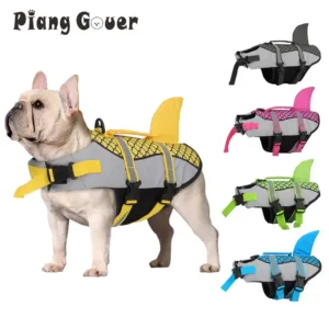 Shark Dog Life Jacket — Swim Vest & Float Harness for Water Safety